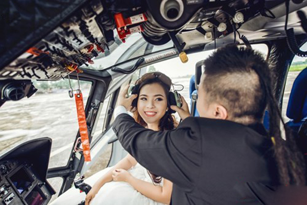 DJ Wang Trần lái trực thăng 300 tỷ cầu hôn Thanh Nhân