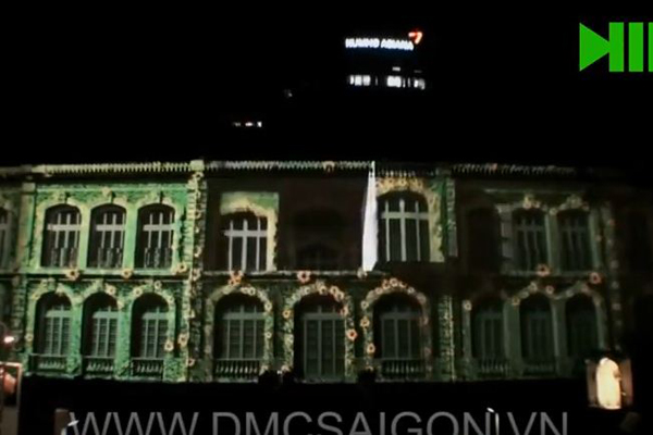 [DMC SAIGON] Lacoste 3D Mapping @ Đại sứ quán Pháp