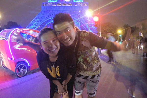 DJ Wang Trần hào hứng cùng "nữ hoàng gameshow" Thanh Nhân đón Euro tại Pháp