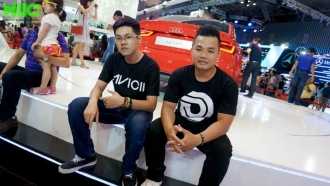 DMC SaiGon- EDM members - Motoshow Vietnam 2013 - SECC Q7 TPHCM